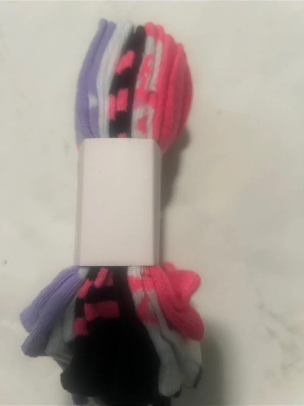 SockHub Girls Low Cut Purple Polka Dot Socks - 6 Pack